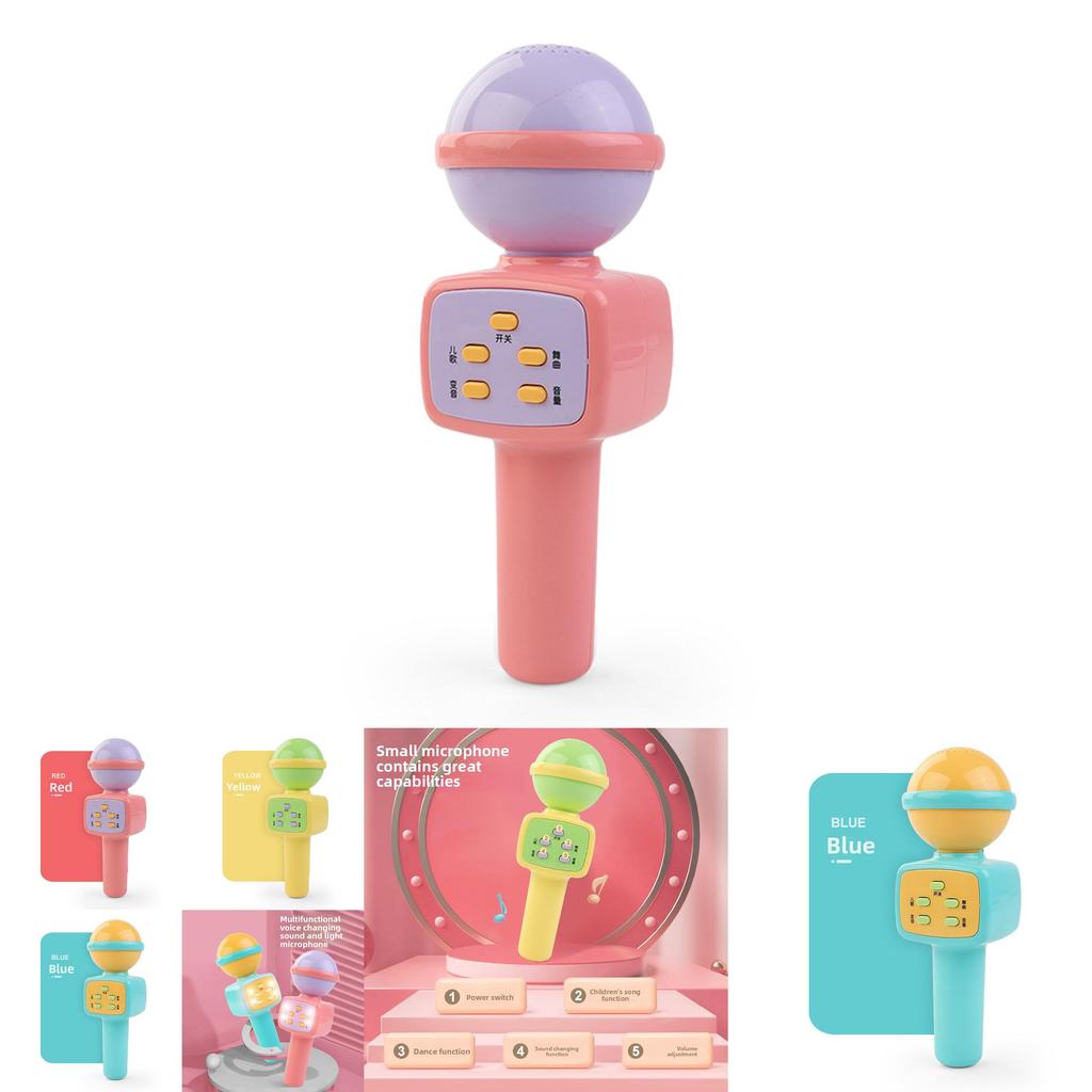 Microfono Karaoke Interattivo per Bambini con Alimentazione a Batteria ed Effetti Vocali per il Gioco