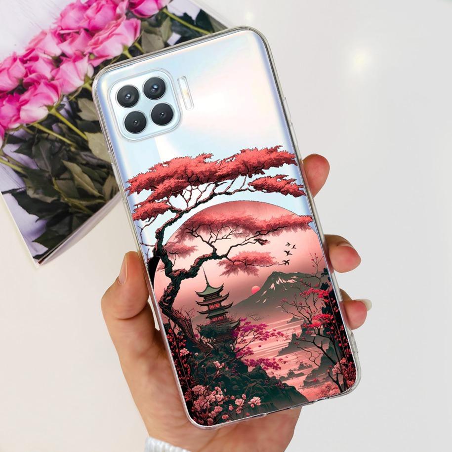 For OPPO Reno 4 Lite Case CPH2125 Phone Case Cute Cartoon Soft Silicone Back Cover For OPPO F17 Pro CPH2119 Coque A93 2020 Funda