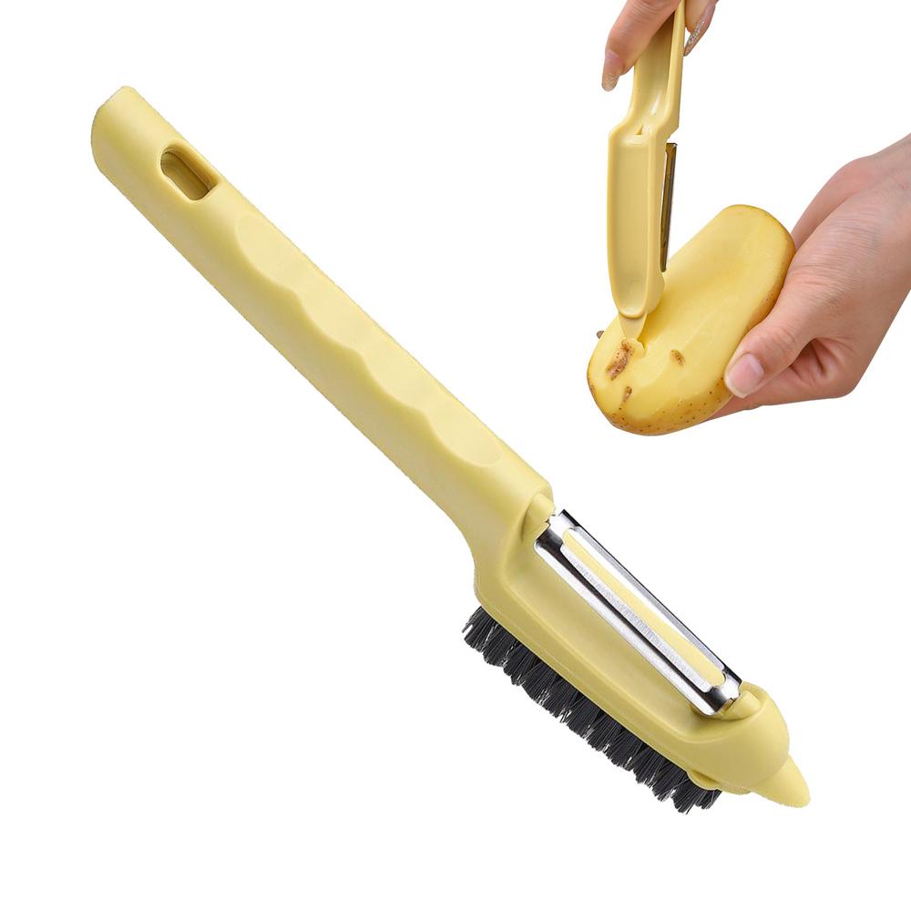 Vegetable Brush Carrot Peeler Flexible Potato Brush Detachable Vegetable Cleaning Brush Robust Vegetable Scrub For Kitchen