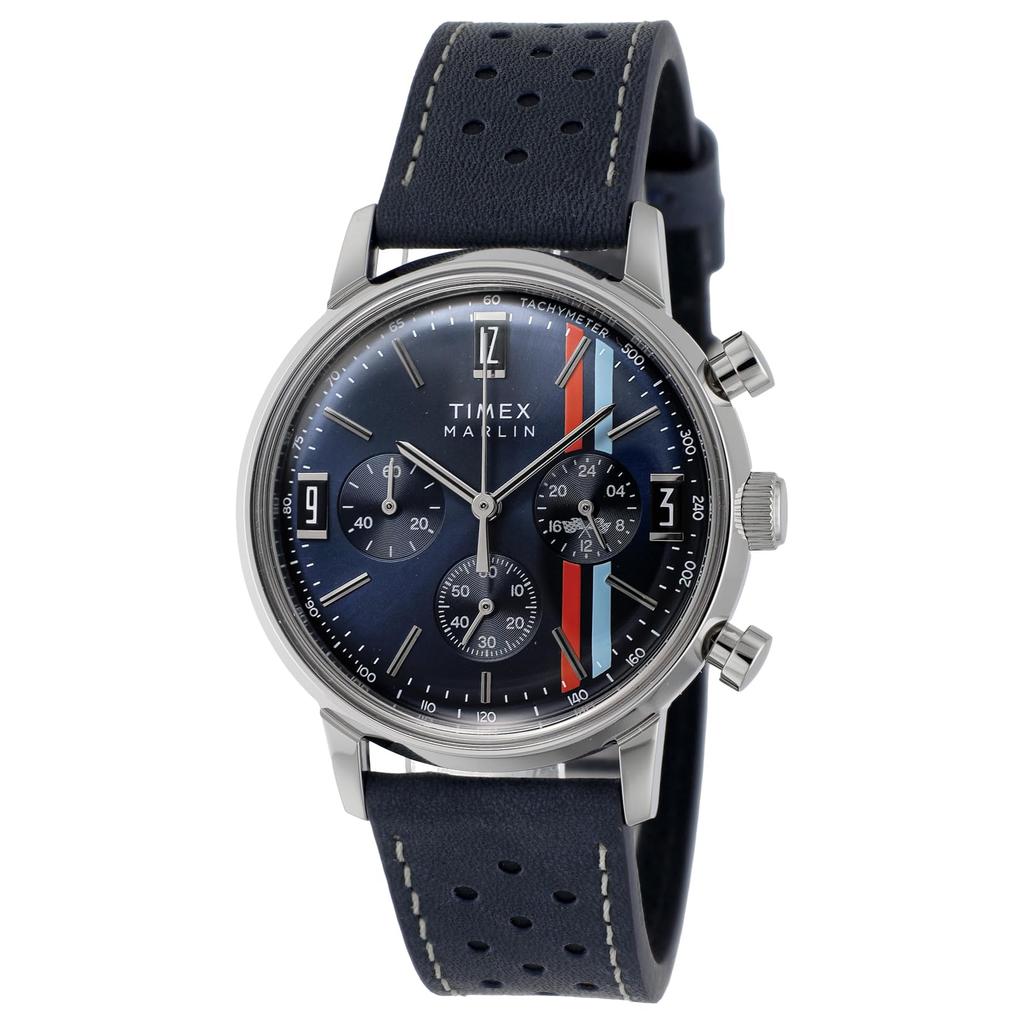 TIMEX Marlin Watch Quartz 50M Water Resistant Acrylic Navy Dial TW2W99000 Unisex