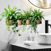 Potted Plant Wall Decals Self Adhesive Removable Stickers For Kitchen Bedroom Living Room Home Decor