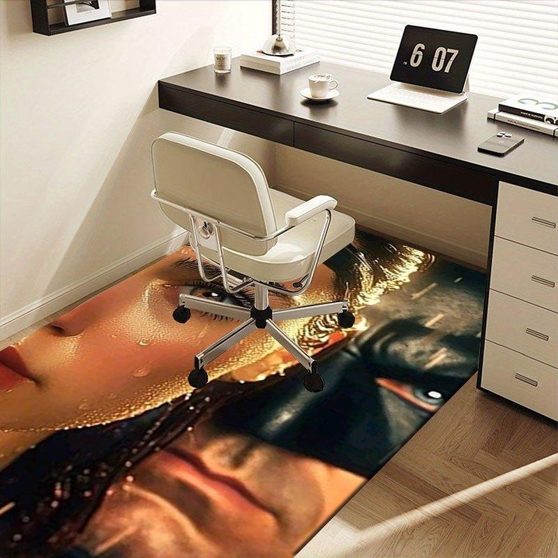 Wonder Woman & Batman Watercolor Poster PrintOffice Mat Home Decor Office Rugs LB60