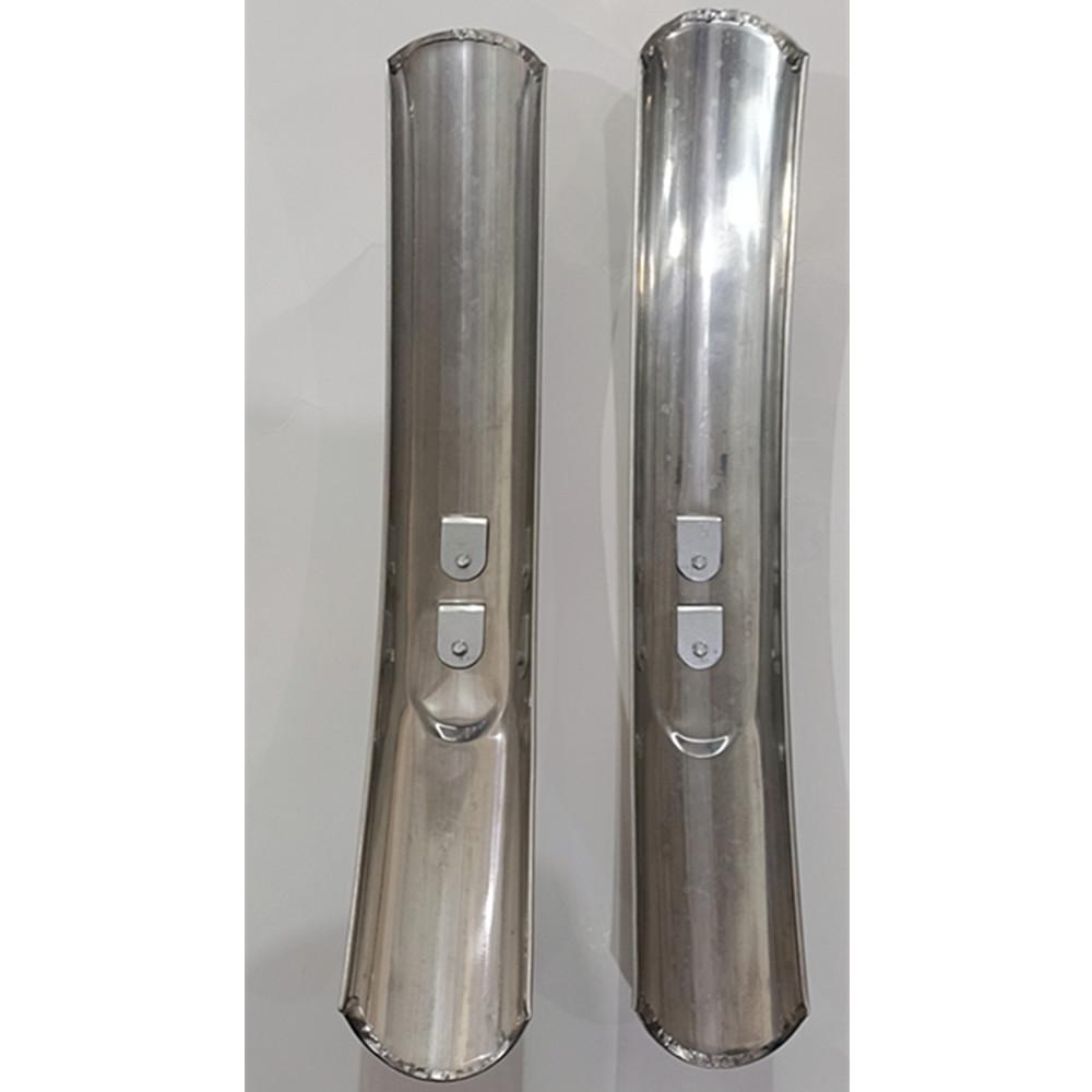 1 Pair Front Rear Fender Mudguard Silver For 700c 27'' Bicycle Cycling Road Bike