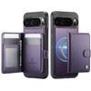 Wallet Case for Google Pixel 10 9 Pro XL 9A, Premium 2-in-1 Detachable Magnetic Card Holder, with RFID Blocking Shockproof Cover