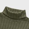 Men's Pullover Mock Neck Long-Sleeve Top - Comfortable Daily Solid/Stripe Basic Base Layer