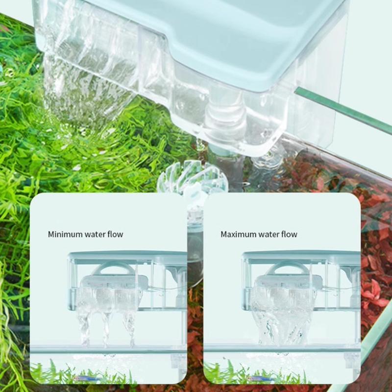 Hang On AirPump Fishtanks Filter Aquariums Waterfall Water Filtration Filter