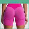 Seamless Peach Hip Yoga Shorts For Women With Breathable Fabric For Gym And Running Exercises