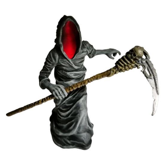 

Статуя Мрачного Жнеца с Косой Готическая Фигурка Жнеца в Плаще, Стоящего с Косой, для Хэллоуина, Декор для Дома, Офиса, Стола A