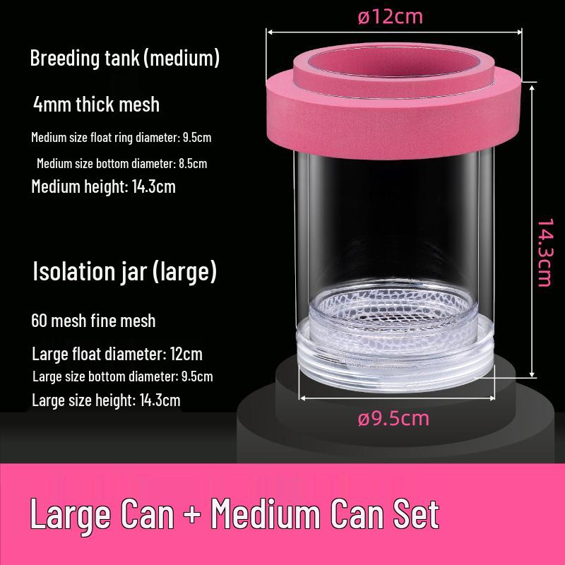 Guppy Breeding Box: Fish Isolation & Hatching Tank for Small Fish Fry & Mother Fish