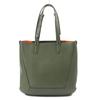 Alexander McQueen ToteBag EDGE Medium Logoprint HnadBag khaki Calfleather 762342 Used