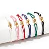 Handwoven Couple Hand Rope Bracelet Temperament Horseshoe Buckle Adjustable Stainless Steel Bracelet