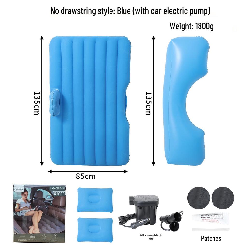 Inflatable PVC Flocked Car Back Seat Mattress