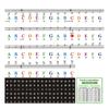 Mehrfarbige Klavieraufkleber Tastaturtasten Noten Abnehmbare Notenetiketten Aufkleber