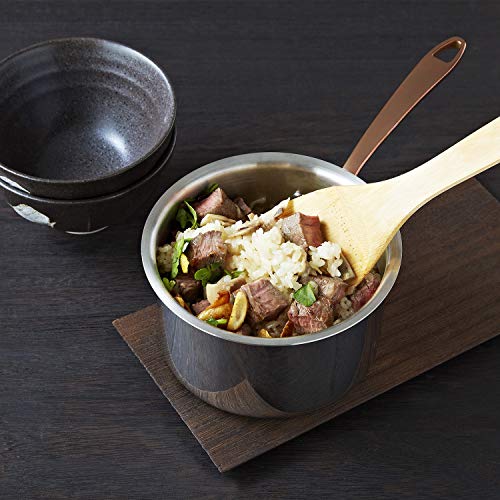 Vita Craft IH-Compatible Saucepan, 12cm, Rose Gold, Dear 3951