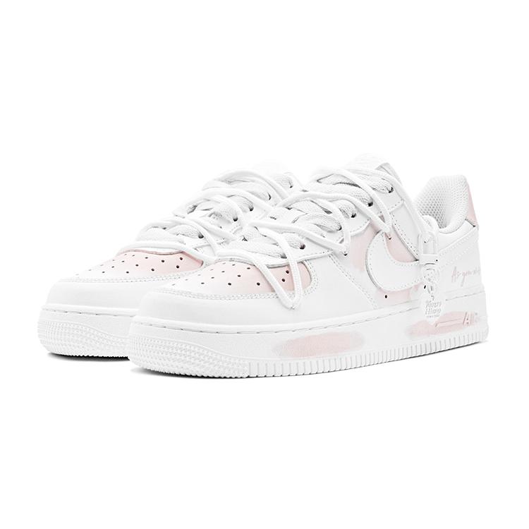 Nike Air Force 1 Slip Resistant Slip Resistant Low top Skateboard Shoes Women's Pink White DH2920-111(TeamS-S-BOX)