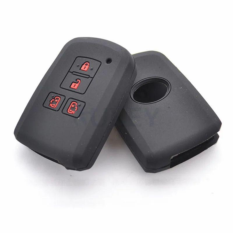 Silicone Car Remote Key Case 4 Button For Toyota Sienta Alphard Voxy Noah Esquire Harrier