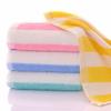 Pure Cotton Face Towel Quick-dry Coral Stripe Bath Towel Sets for Home Cotton Stripe Design Towel