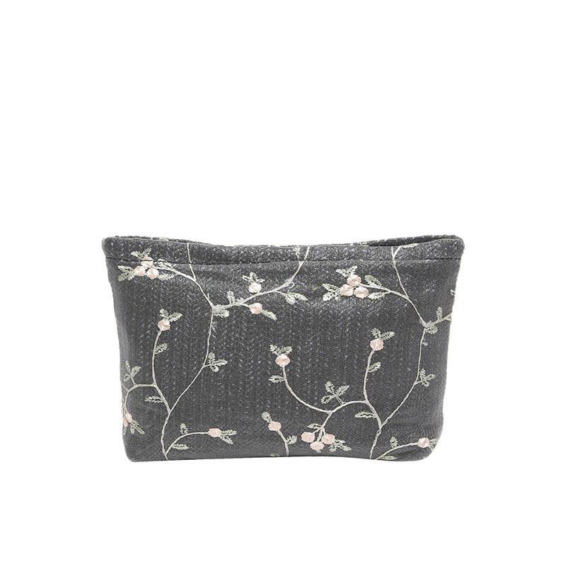 

Модная летняя 2024 года новая кружевная ручная сумка-органайзер для макияжа для женщин Шикарный и стильный дизайн чёрный