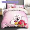 Diddl the Jumping Mouse3 Pattern Bedding Quilt Set  Home Decoration  Gift (1 * Duvet Cover + 2 * Pillowcase  Without Core)