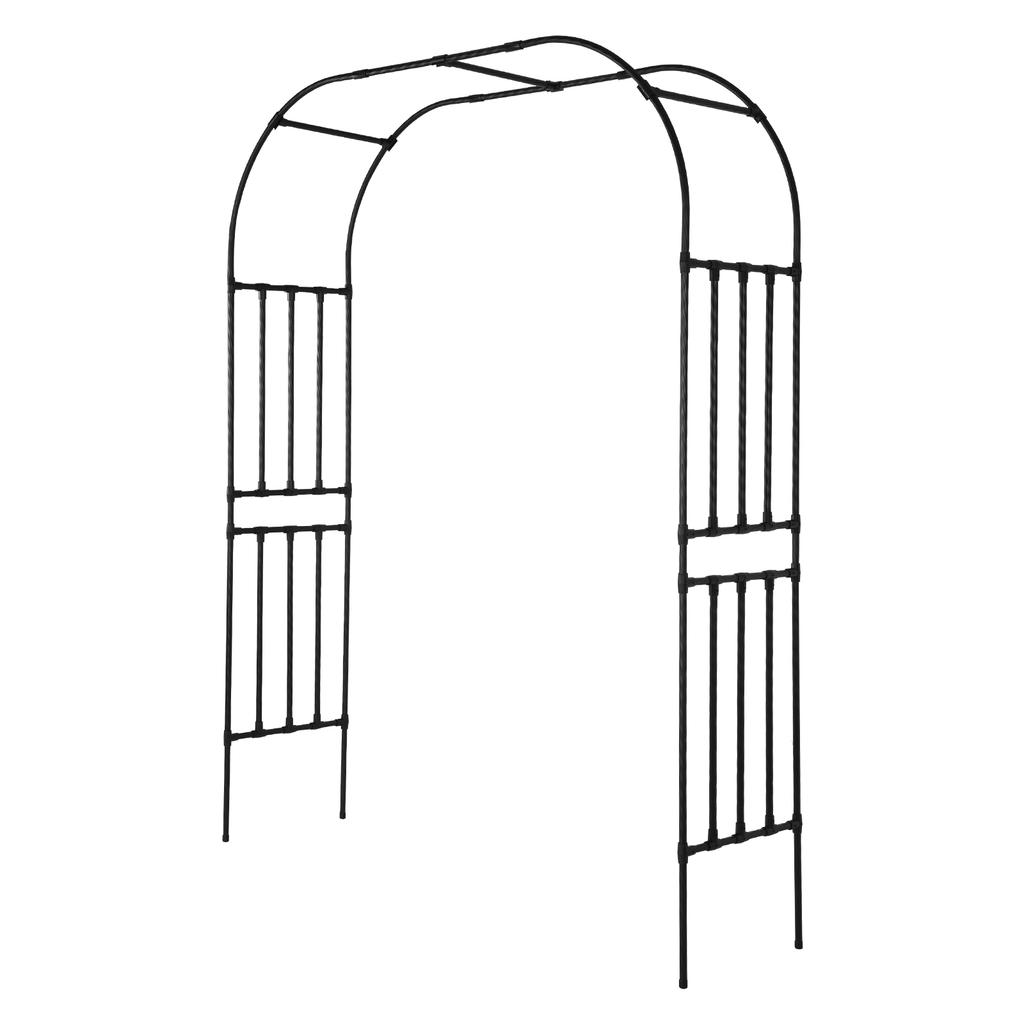 7.87ft Metal Arch Frame for Climbing Plants Garden Arch Metal Trellis for Flower Vines Wedding Bridal Party Decoration
