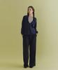 ANDNEEDS Drew Stripe Banding Slacks (Charcoal)