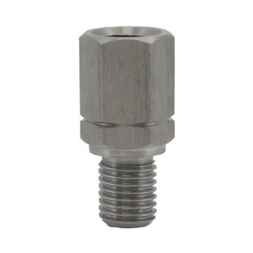 Tanax Bike Mirror Napoleon Slim Stainless Adapter (1 piece) [Forward Forward 10mm → Reverse 8mm серебряный