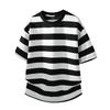 Tricou de vară larg pentru bărbați, cu mânecă scurtă, Tricou casual pentru bărbați, cu gât rotund