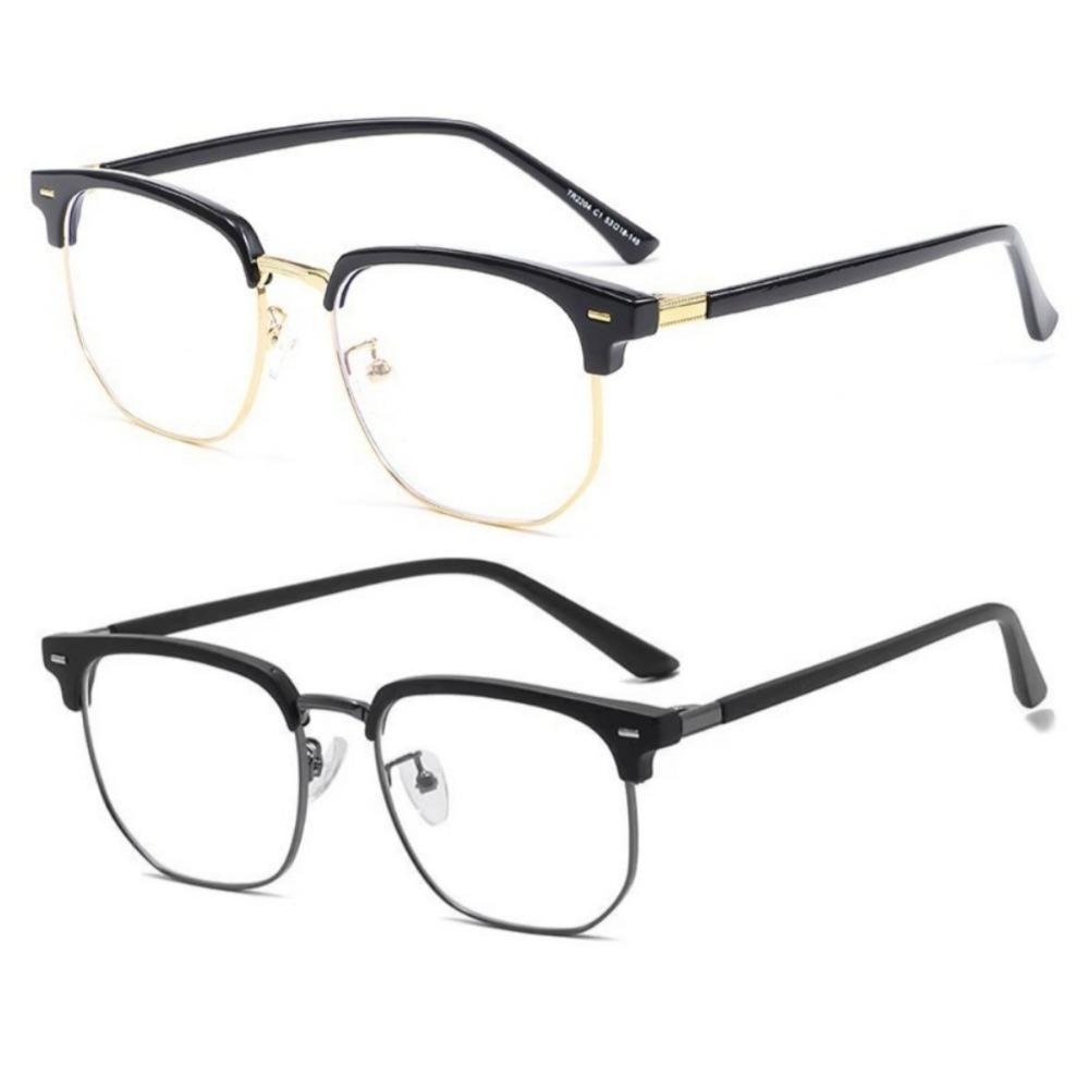 Fashion Unisex Korean Anti Radiation Classical Glasses for Women Men Metal Retro Eyeglass Fashion Unisex