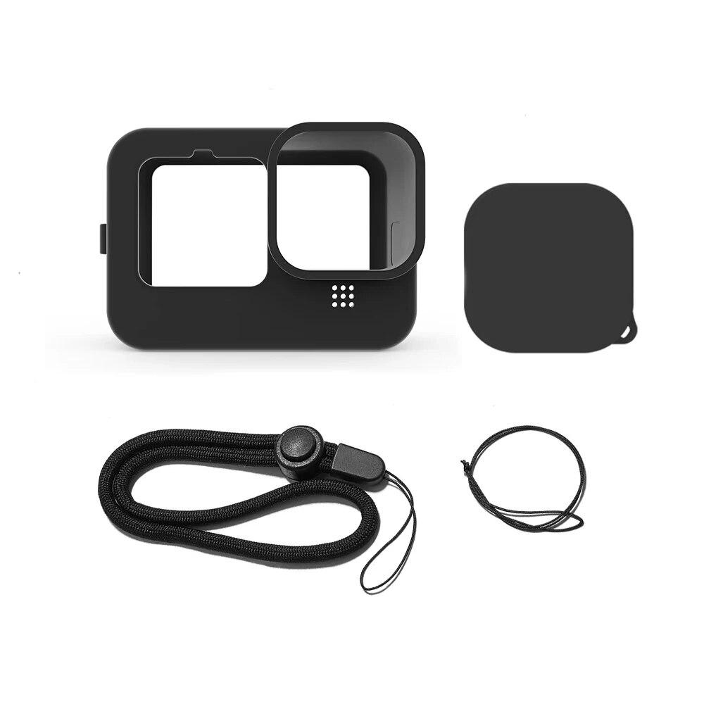 Ersatz-Seitentür für GoPro Hero 12 11 10 9, schwarze, staubdichte Durchgangsbatterieabdeckung, Silikongehäuse, Kamerazubehör