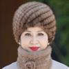 Mink Hat Winter Mink Hair, Mink Hat for Warm Grandma, Middle Aged and Old Lady, Mother's Hat