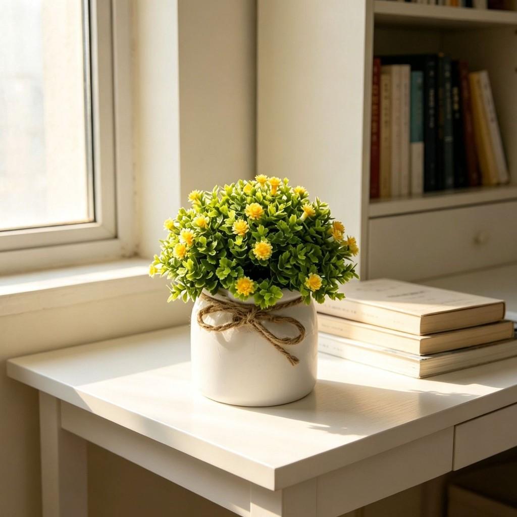 Full Sky Star Artificial Flower Pot For Home Decor And Photography Prop