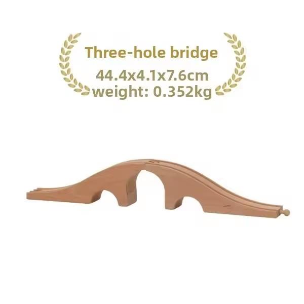 All Kinds Wooden Bridge Wooden Train Track Accessories Suspension Bridge fit for Brand Wooden Railway Tracks Toys for Children