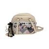 Pu Chiikawa Cartoon Doubles Shoulder Bags Girls Clear Backpack Colors Multi