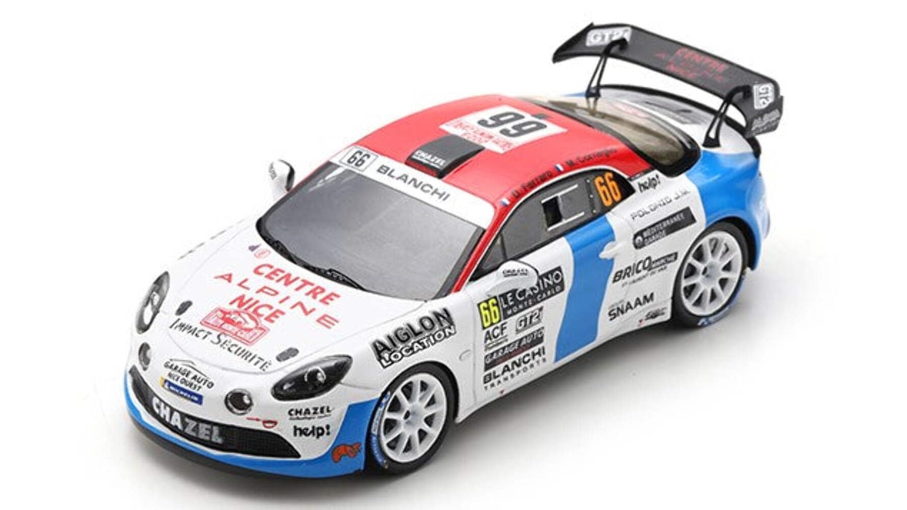 

Spark Alpine A110 Rally RGT Chazelle Technology Corse 2023 Ралли Монте-Карло RGT 2-е место 1/43 #66 Д.Ферраро/М.Корнельо