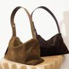Genuine Leather Women's Tote Bag - High-Silk Matte Cowhide, Large Capacity, Commuting Shoulder/Underarm Bag