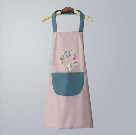 Waterproof Cartoon Apron with Large Pocket - Unisex, Oil & Stain Resistant