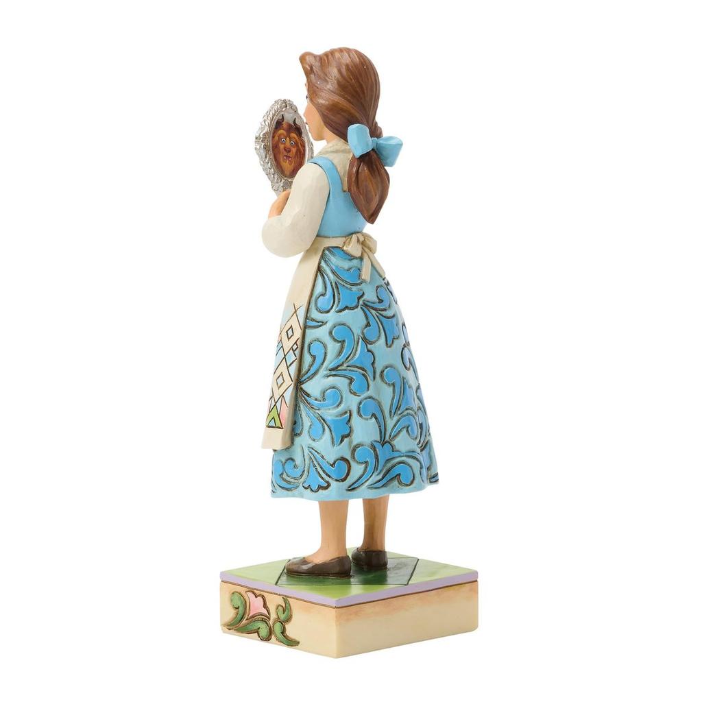 Enesco Disney Traditions Belle with Mirror Figurine, Beauty and the Beast