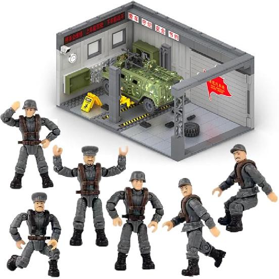 2022 New Anti-Tank Gun, Military Brick Sets, Army Series Building Block with 2 Soldiers Figures (258 Pieces)