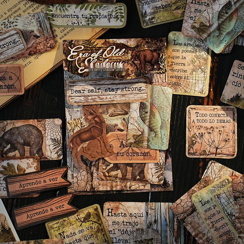 Yi Niao Retro Journal Stickers: Old Times Series DIY Decorative Pack