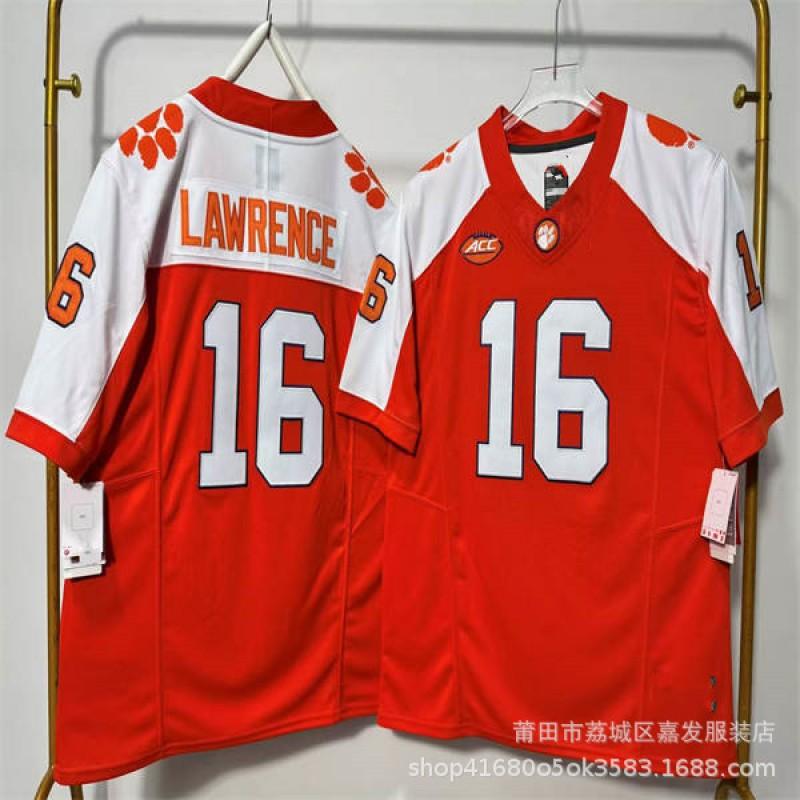 Clemson Tigers College Football Jersey Cotton Embroidered NCAA Team Apparel Men