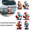 Neues Weihnachtsdrachenbaby 2D Acryl Cartoon Dinosaurier Ornament Niedliche Dekoration Anhänger Weihnachtsauto G1G6