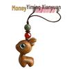 Yiming Xianyuan Sandelholz Hirsch Schlüsselanhänger & Handy-Lanyard-Anhänger für Paare