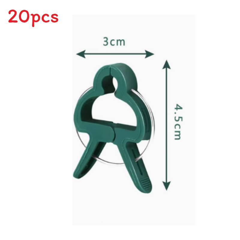 Gardening Fixing Clips Set With Ties For Home Plant Support And Climbing Vegetables