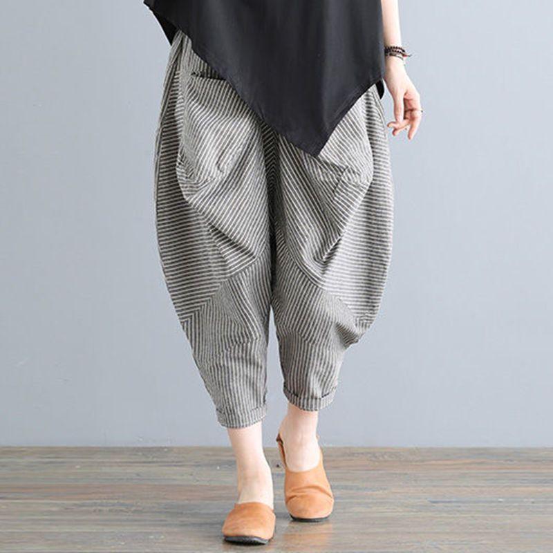New Summer Women's Haren Pants Thin Korean Loose Bat Sleeve Stylish Summer Women's Clothing Casual