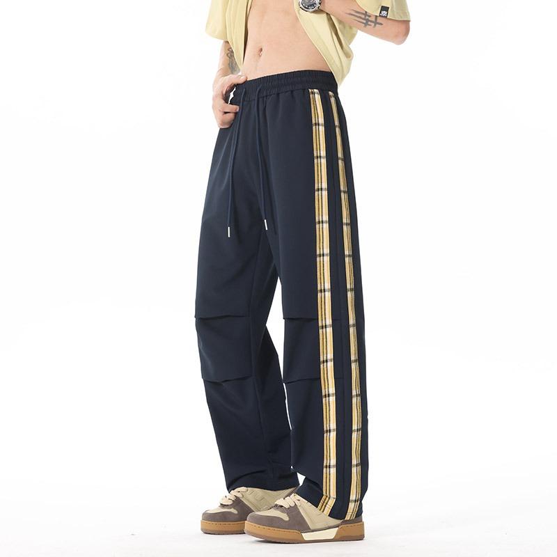 Pants Men's Spring and Summer New Casual Pants Men's Loose and Versatile Sweatpants Drape Wide-leg Pants Straight Trousers
