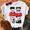 Omori Yaz Üst Giyim Unisex Baskı Estetik Sokak Giyimi Ulzzang Tişört Tumblr Omori Tişört Erkek Unisex