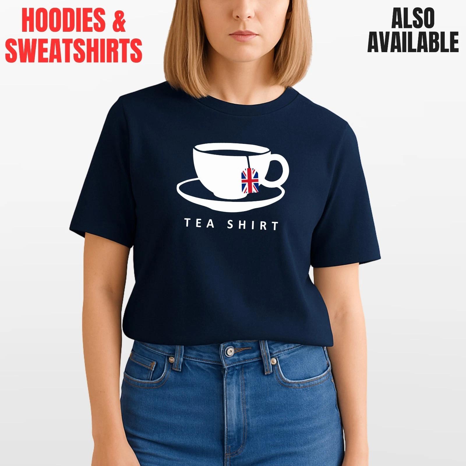 Humorous Tea Shirt, Funny British Tea Lover Graphic Tee XL