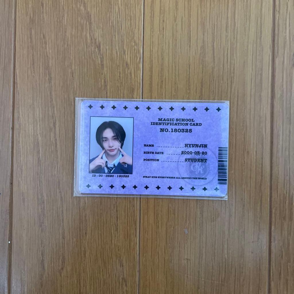 [USED] StrayKids magicschool Hyunjin student ID