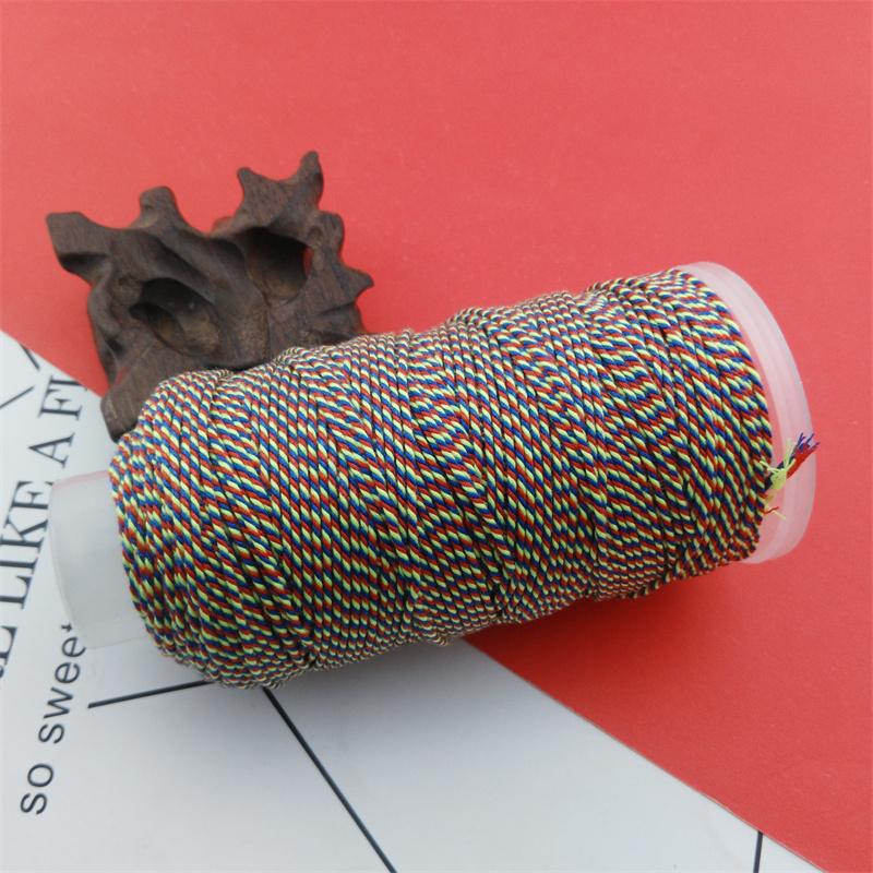 Qs Hand-Rubbed Cotton Thread 18 Strands Of Section Dyeing Gradient Diy Hand-Woven Bracelet Bracelet Rope Play Thread Rope Beading Matching