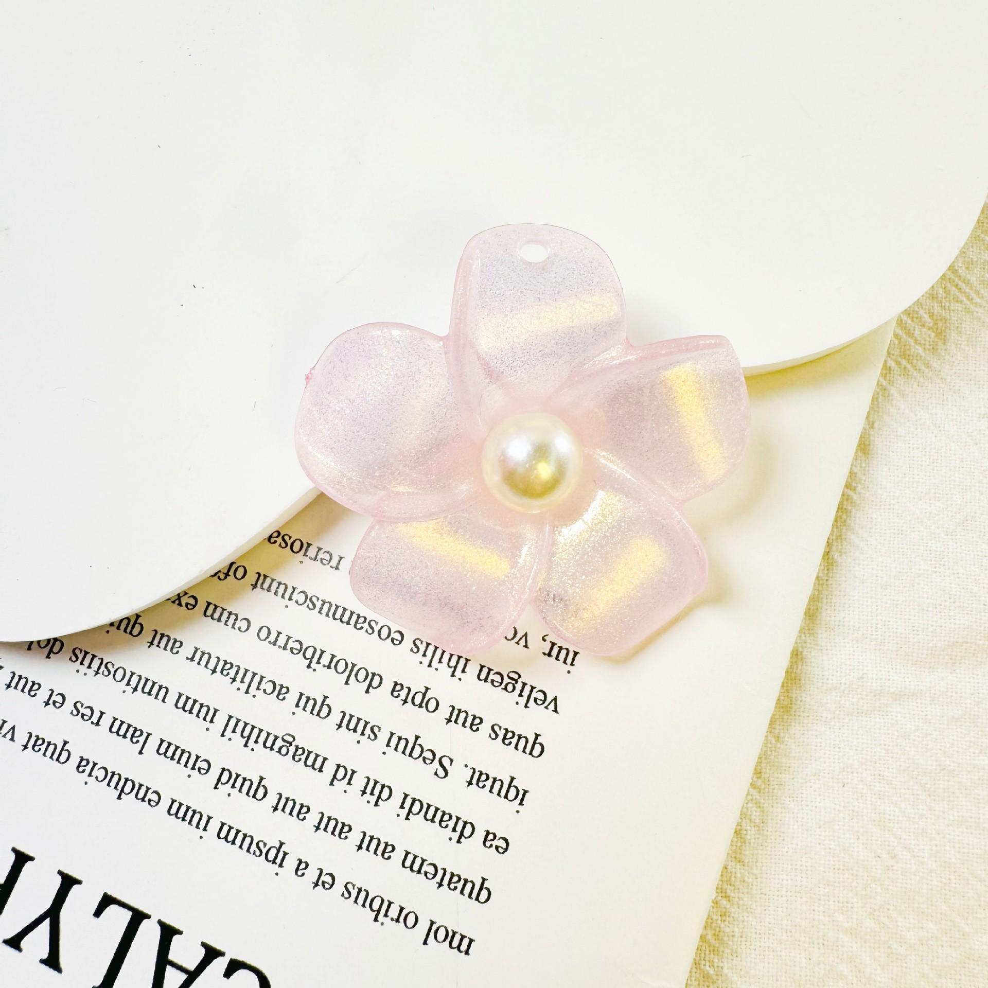 

Заколка для волос с корейской пряжкой в виде цветка желейного цвета и шарм для брелока DIY Without Hole